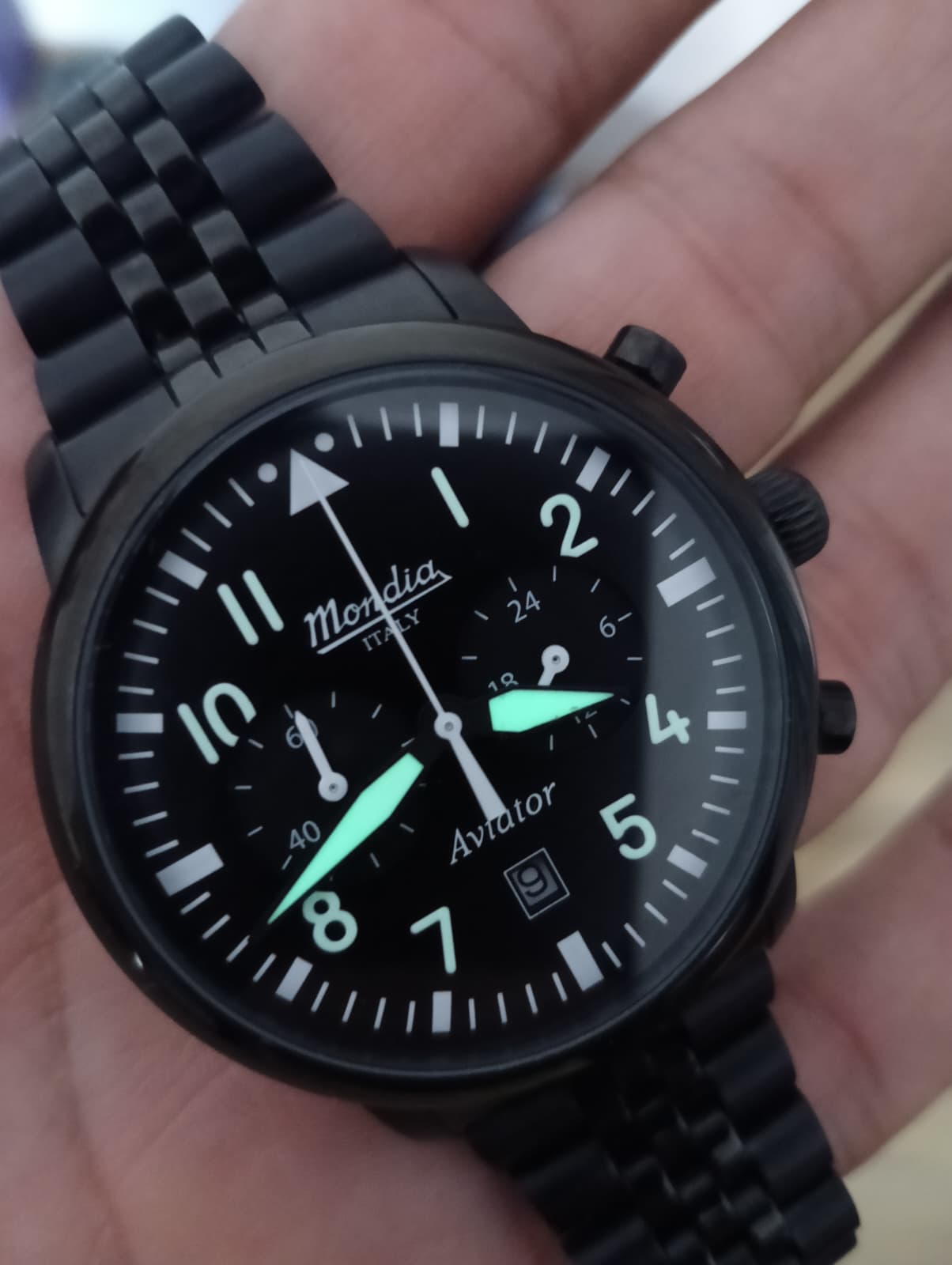 Mondia Aviator Black steel