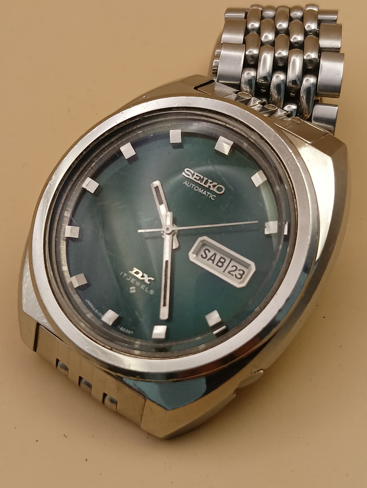 Seiko DX Rare 6106-8207 Vintage 1969 Greed Dial , Good conditions