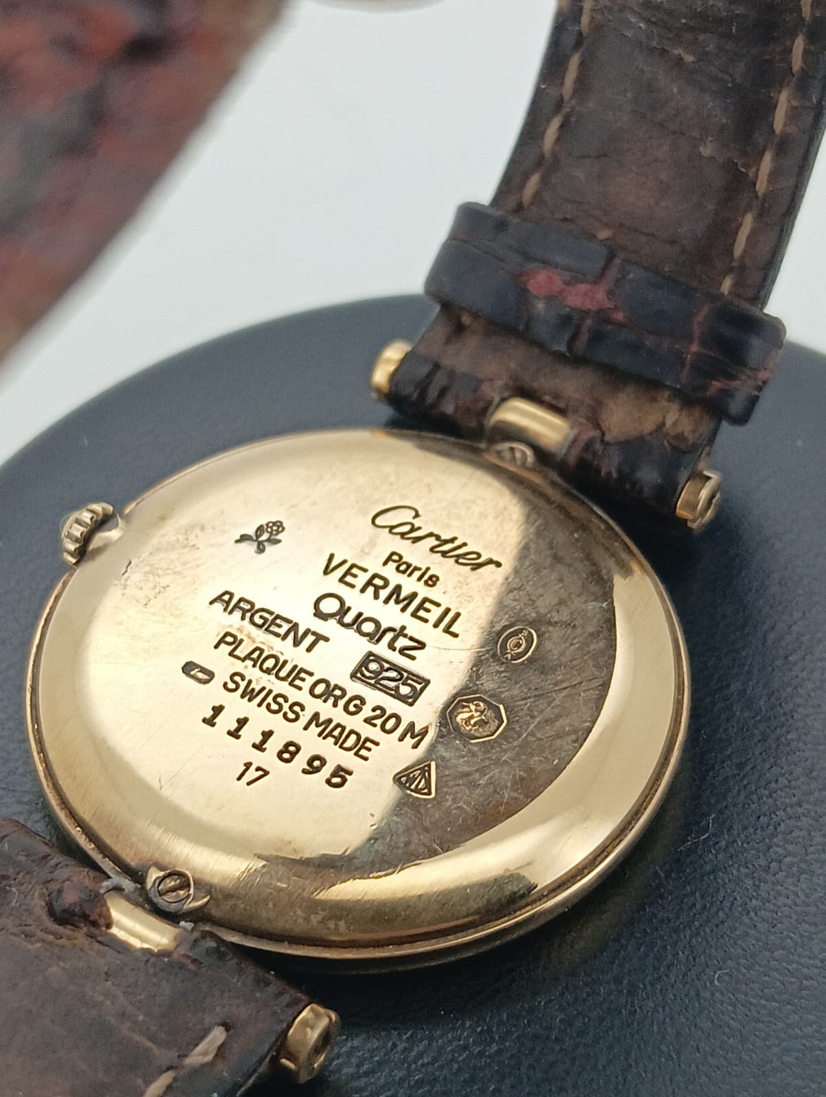 Cartier Must Vendôme Vermeil "Trinity Dial" ref.590004