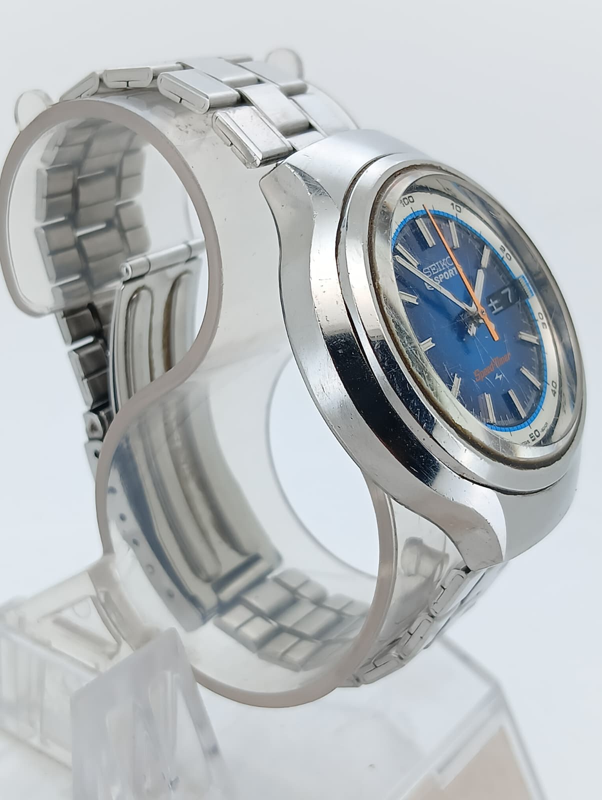 SEIKO 5 Sports Speed-Timer "Blue Dial" Vintage – Ref. 7015-8000