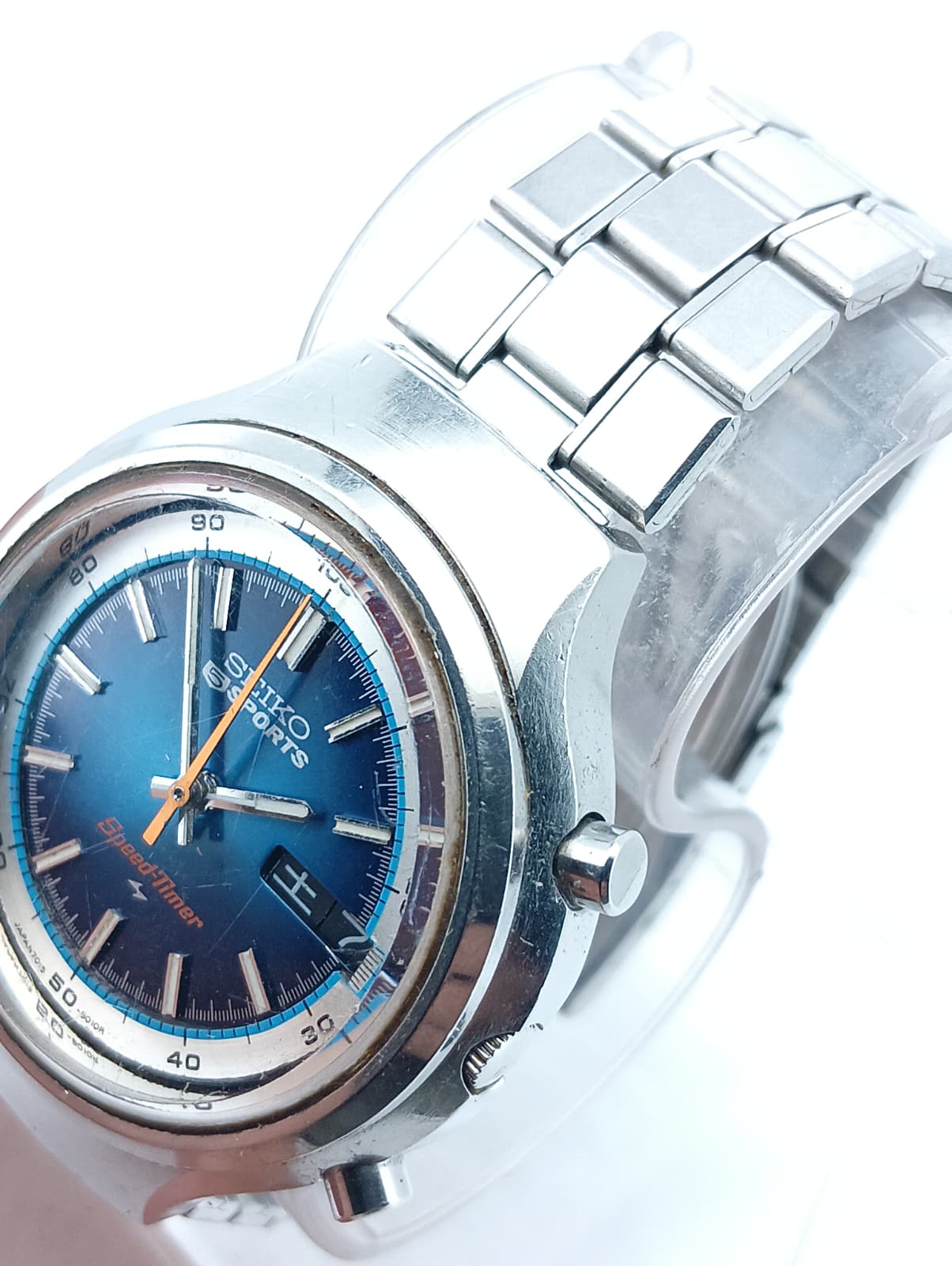 SEIKO 5 Sports Speed-Timer "Blue Dial" Vintage – Ref. 7015-8000