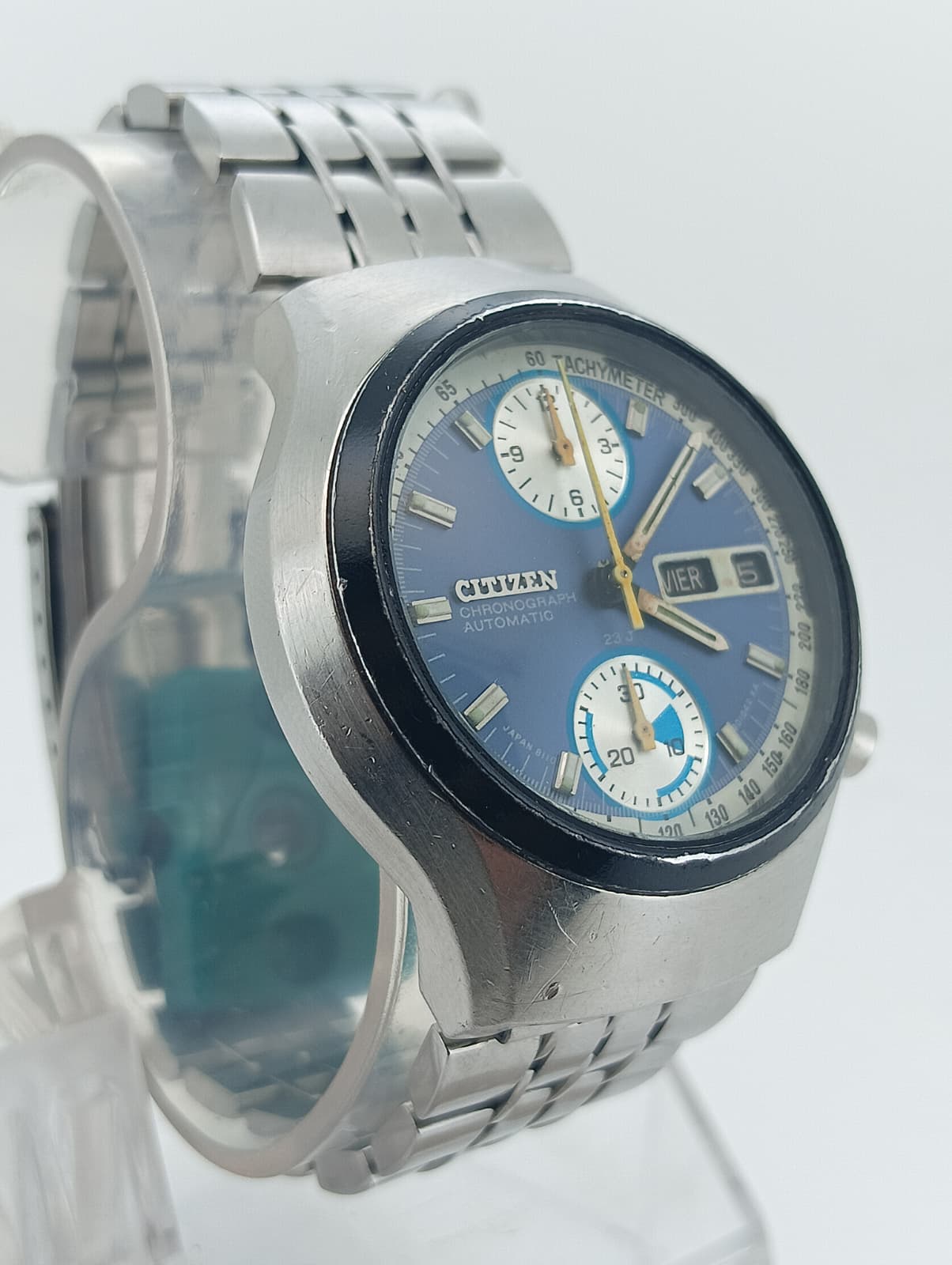 Citizen Automatic Chronograph 67-9038 "Spider" Blue Dial (Anni '70)