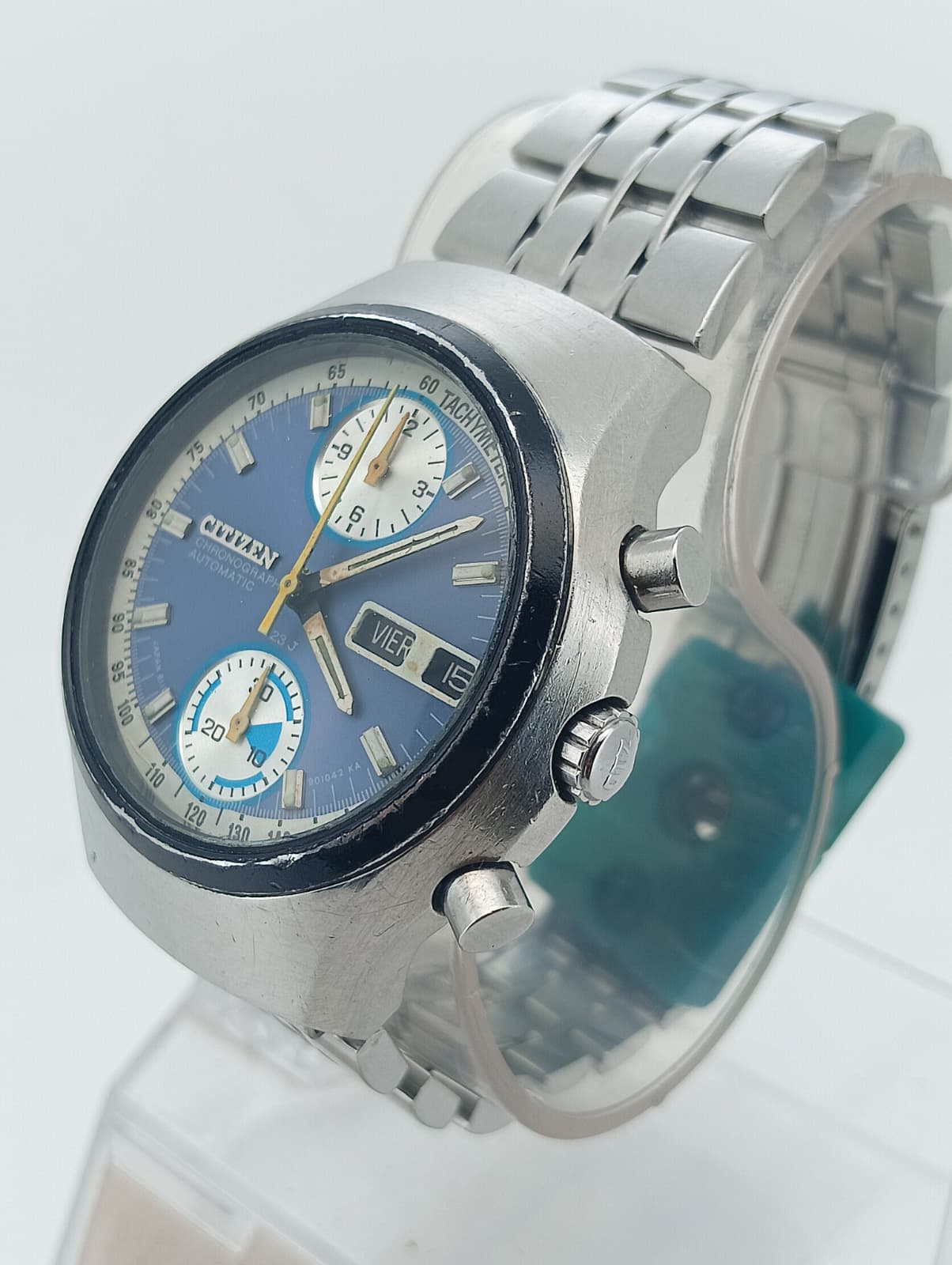 Citizen Automatic Chronograph 67-9038 "Spider" Blue Dial (Anni '70)