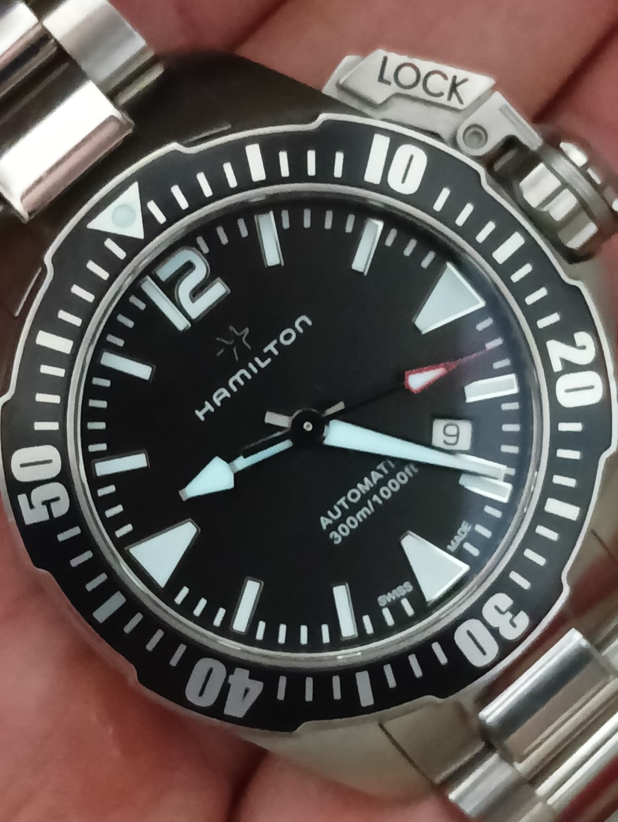 HAMILTON Khaki Navy Frogman Auto H77605135