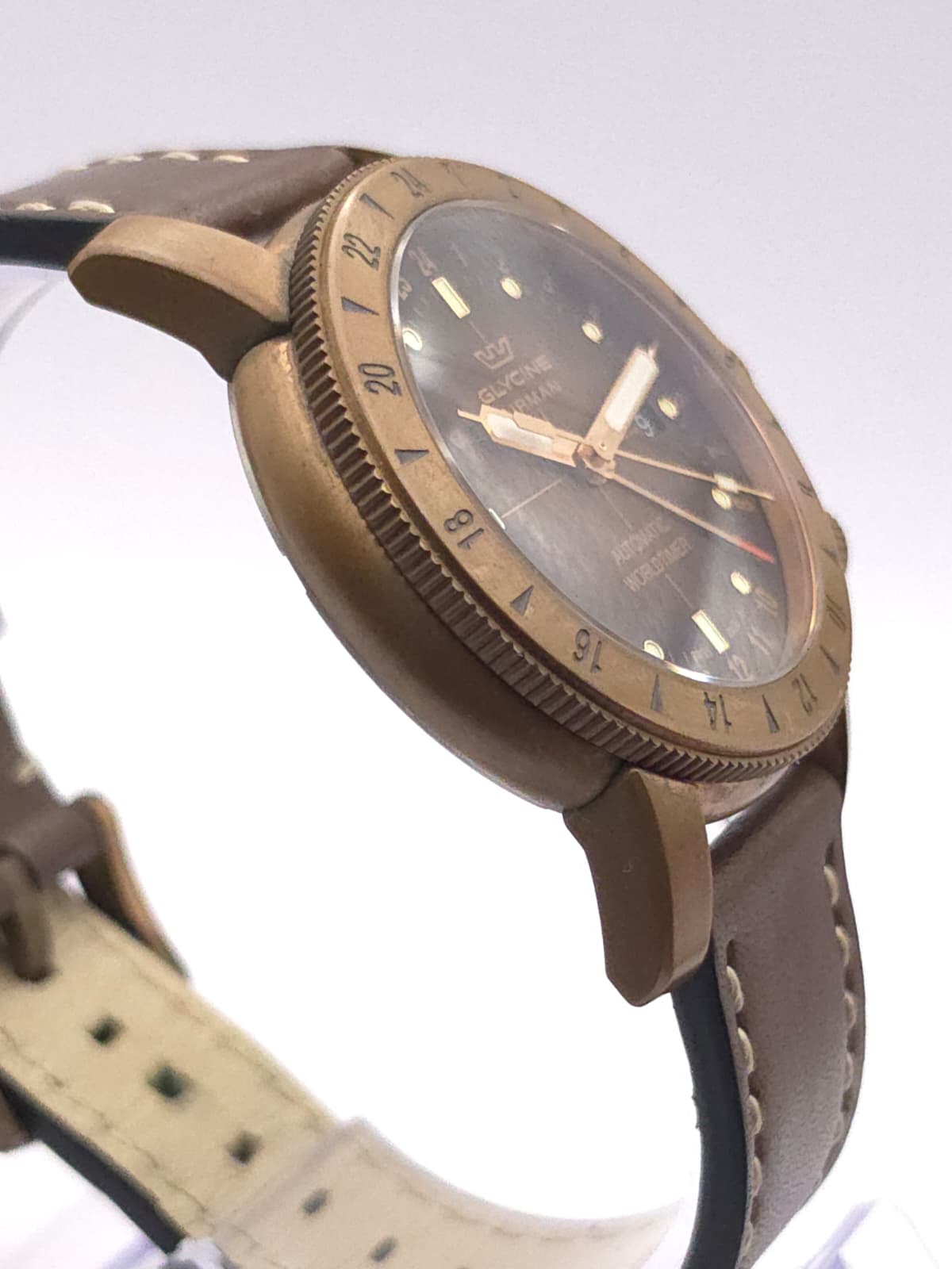 Glycine Airman 44 Bronze Automatic Worldtimer – Ref. GL0166