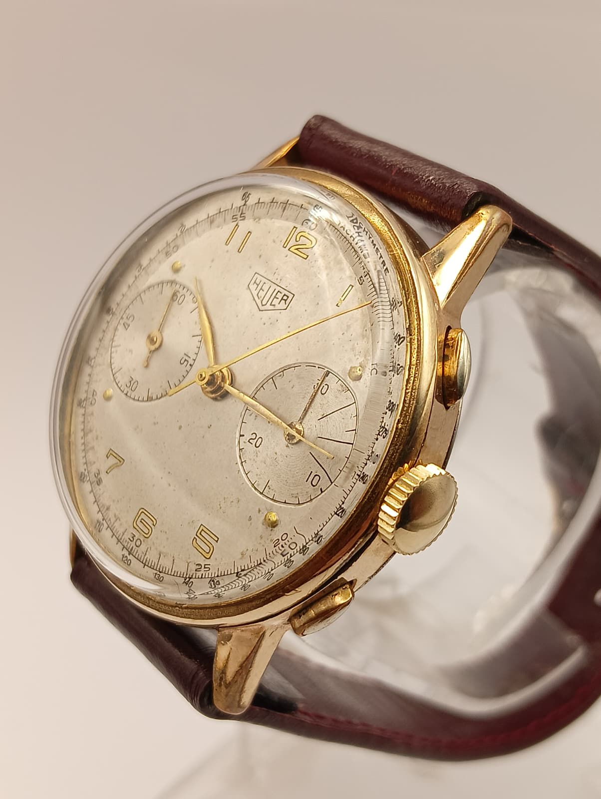 Heuer Chronograph 1950's Gold Plated