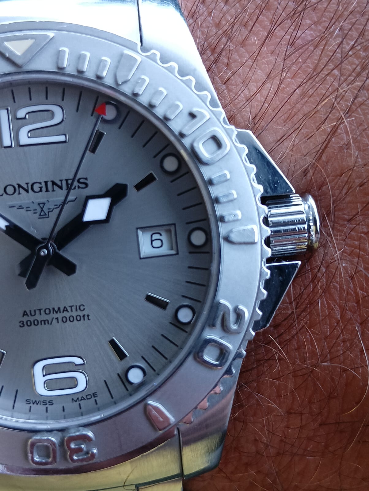 Longines HydroConquest Automatic L3.671.4 - Grey Platinum