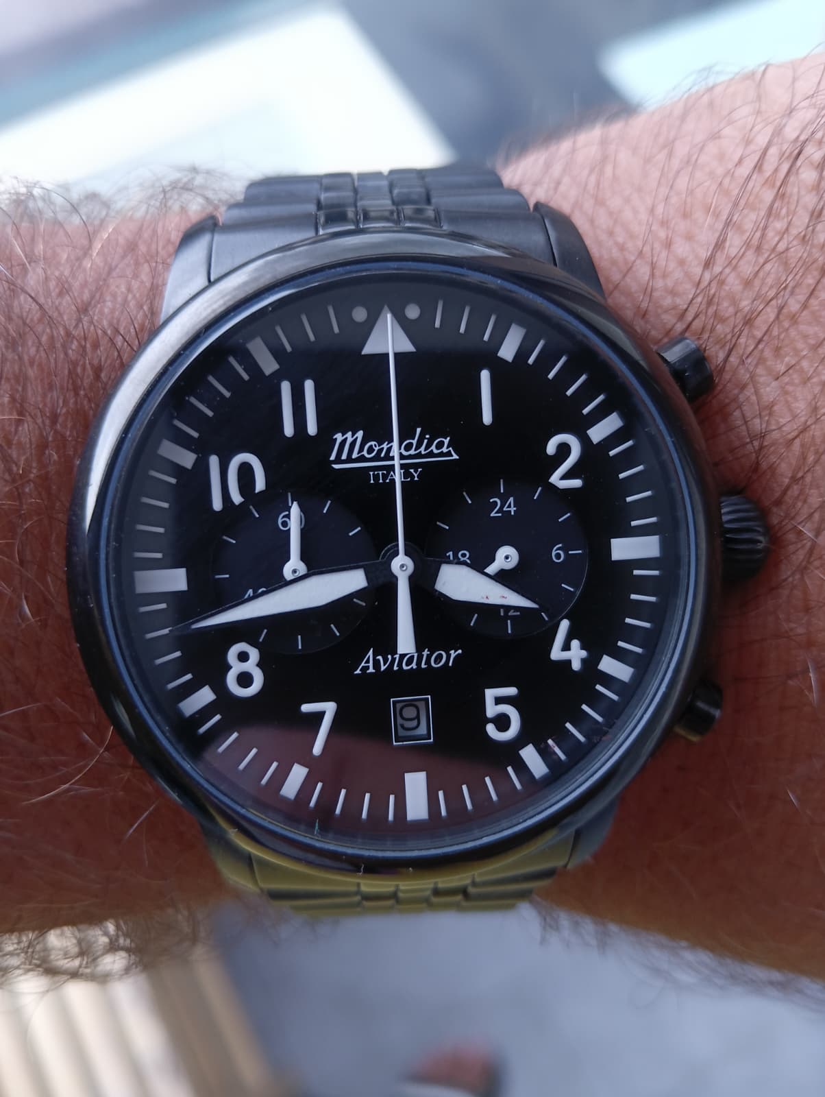 Mondia Aviator Black steel
