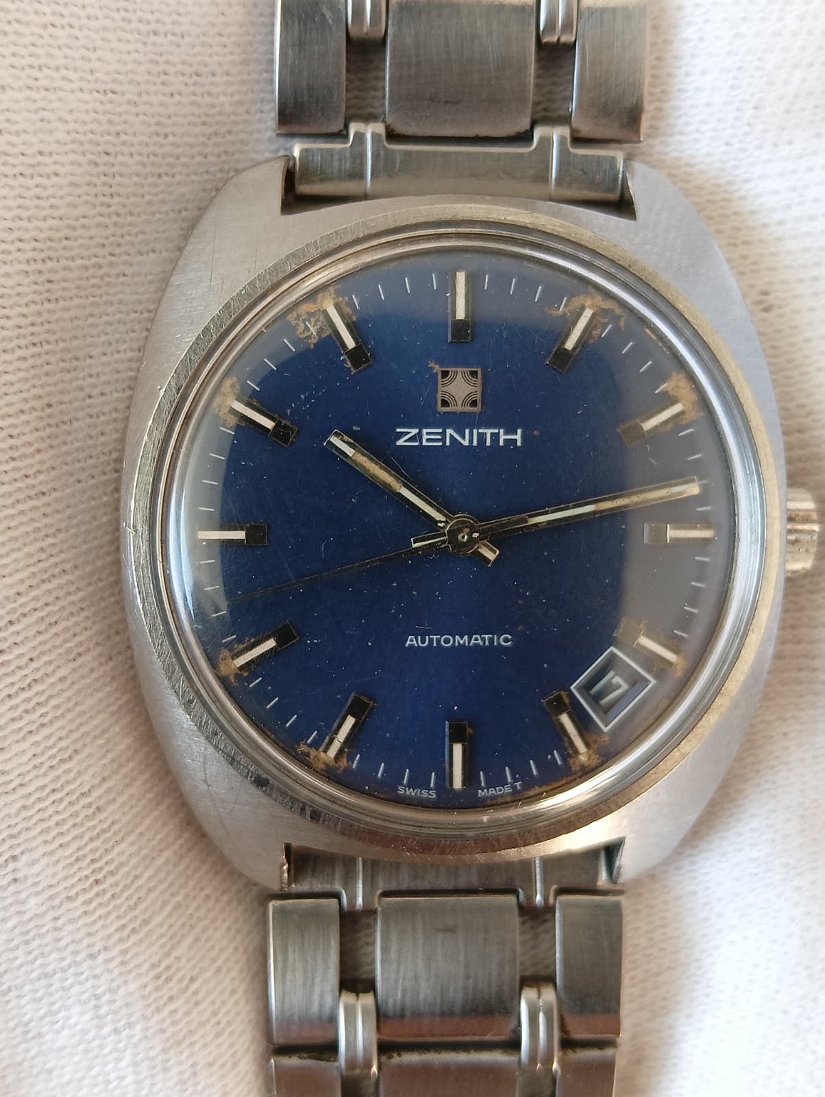 Zenith Surf Automatic Blue dial 1970