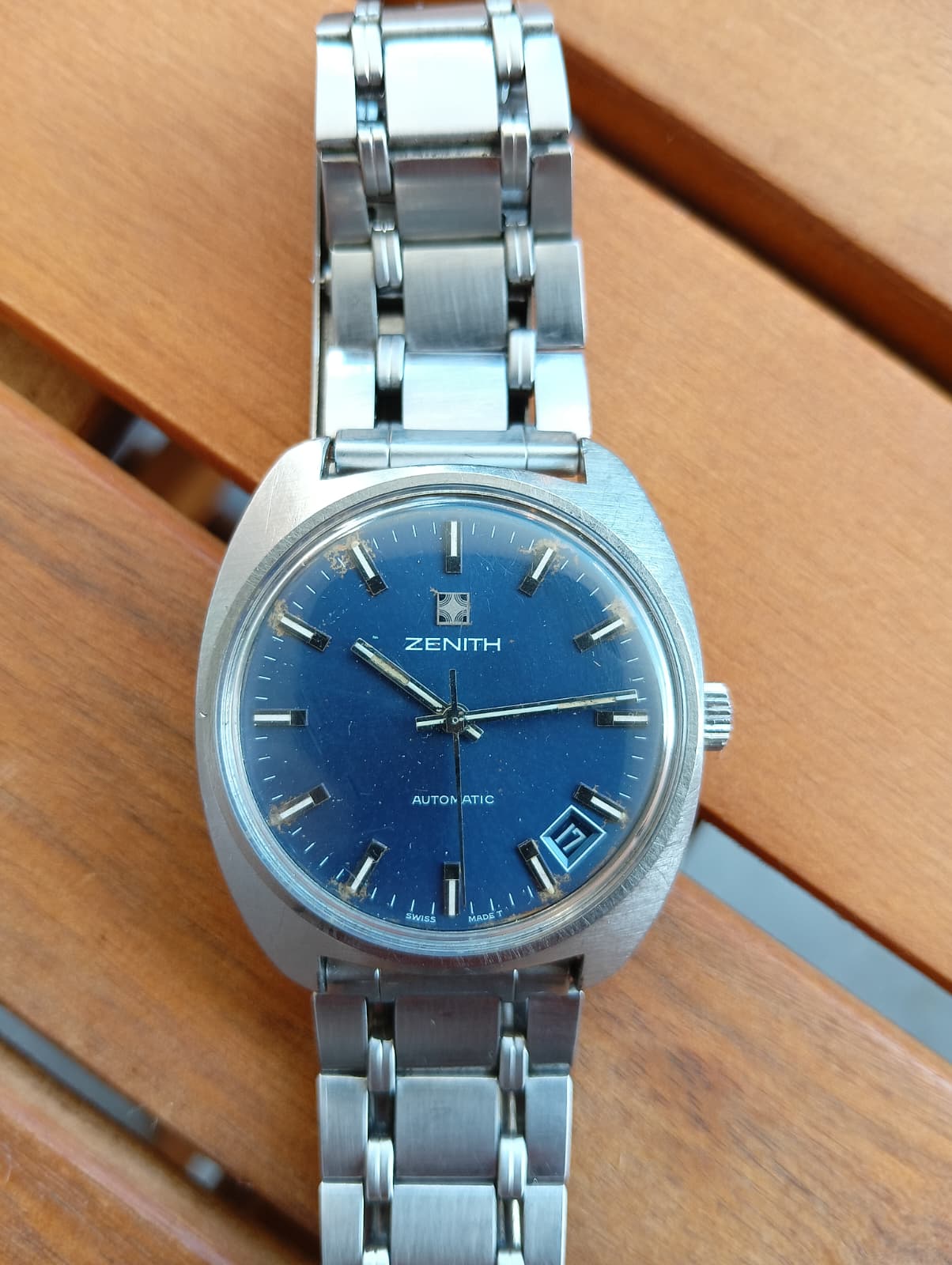 Zenith Surf Automatic Blue dial 1970