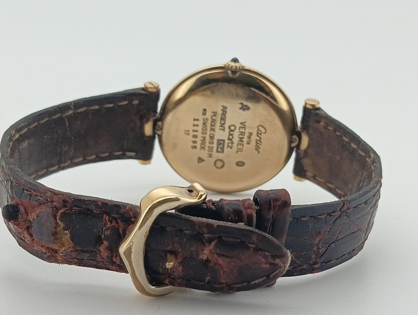 Cartier Must Vendôme Vermeil "Trinity Dial" ref.590004