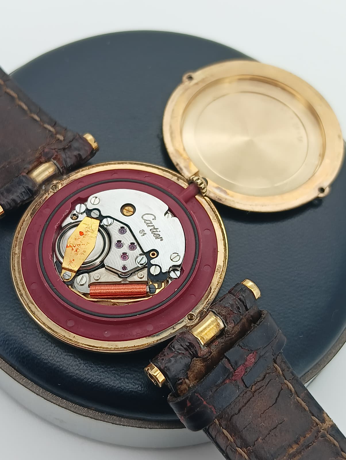 Cartier Must Vendôme Vermeil "Trinity Dial" ref.590004