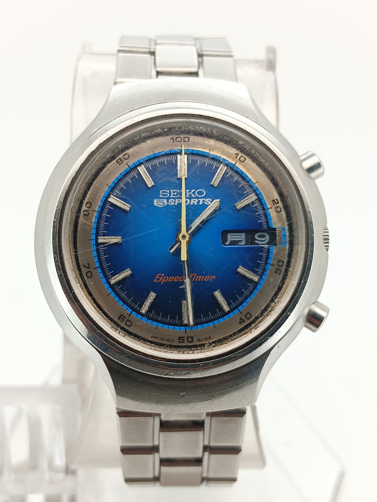 SEIKO 5 Sports Speed-Timer (secondiera panna) Vintage – Ref. 7015-8000