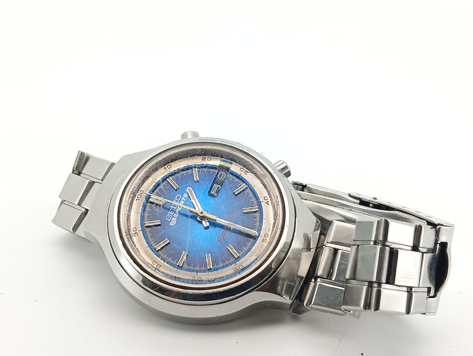 SEIKO 5 Sports Speed-Timer (secondiera panna) Vintage – Ref. 7015-8000