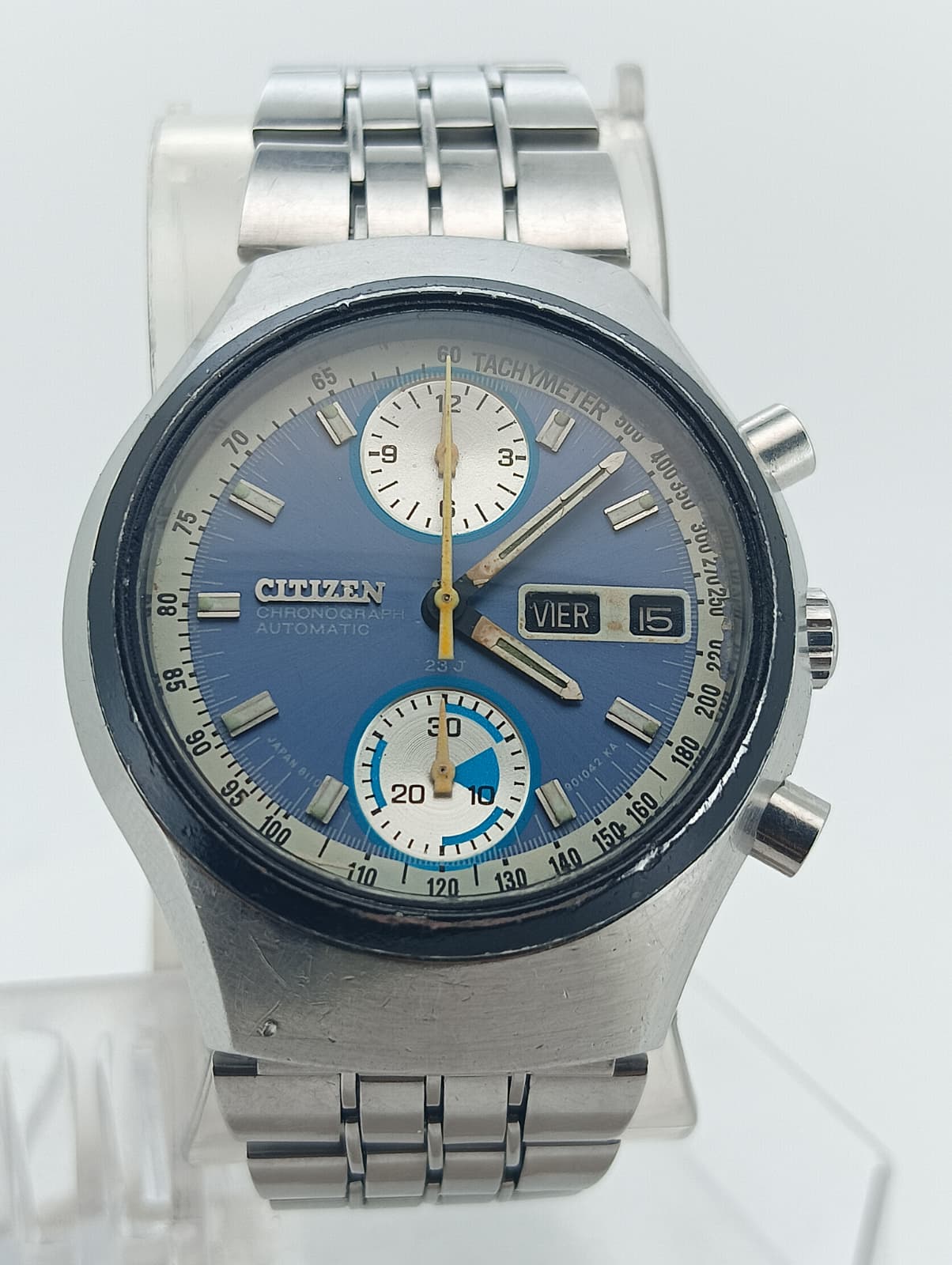 Citizen Automatic Chronograph 67-9038 "Spider" Blue Dial (Anni '70)