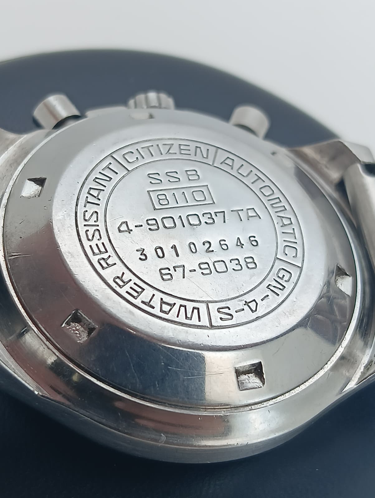 Citizen Automatic Chronograph 67-9038 "Spider" Blue Dial (Anni '70)