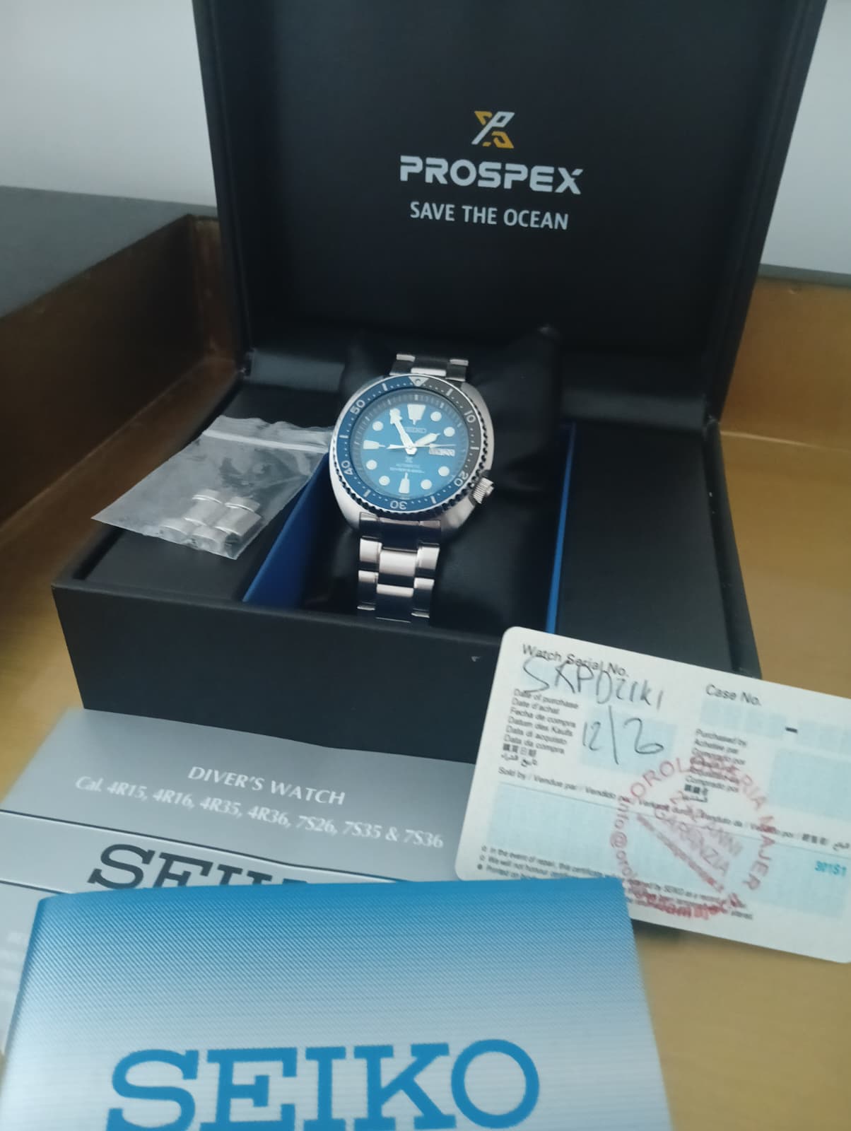 SEIKO PROSPEX "Turtle" Save The Ocean - SRPD21K1 "Great White Shark" 🦈