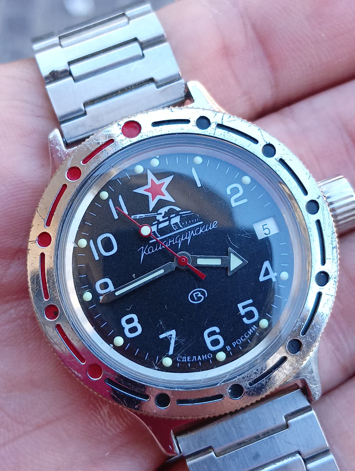 Vostok Komandirskie "Tank Vintage Russo Post-Sovietico