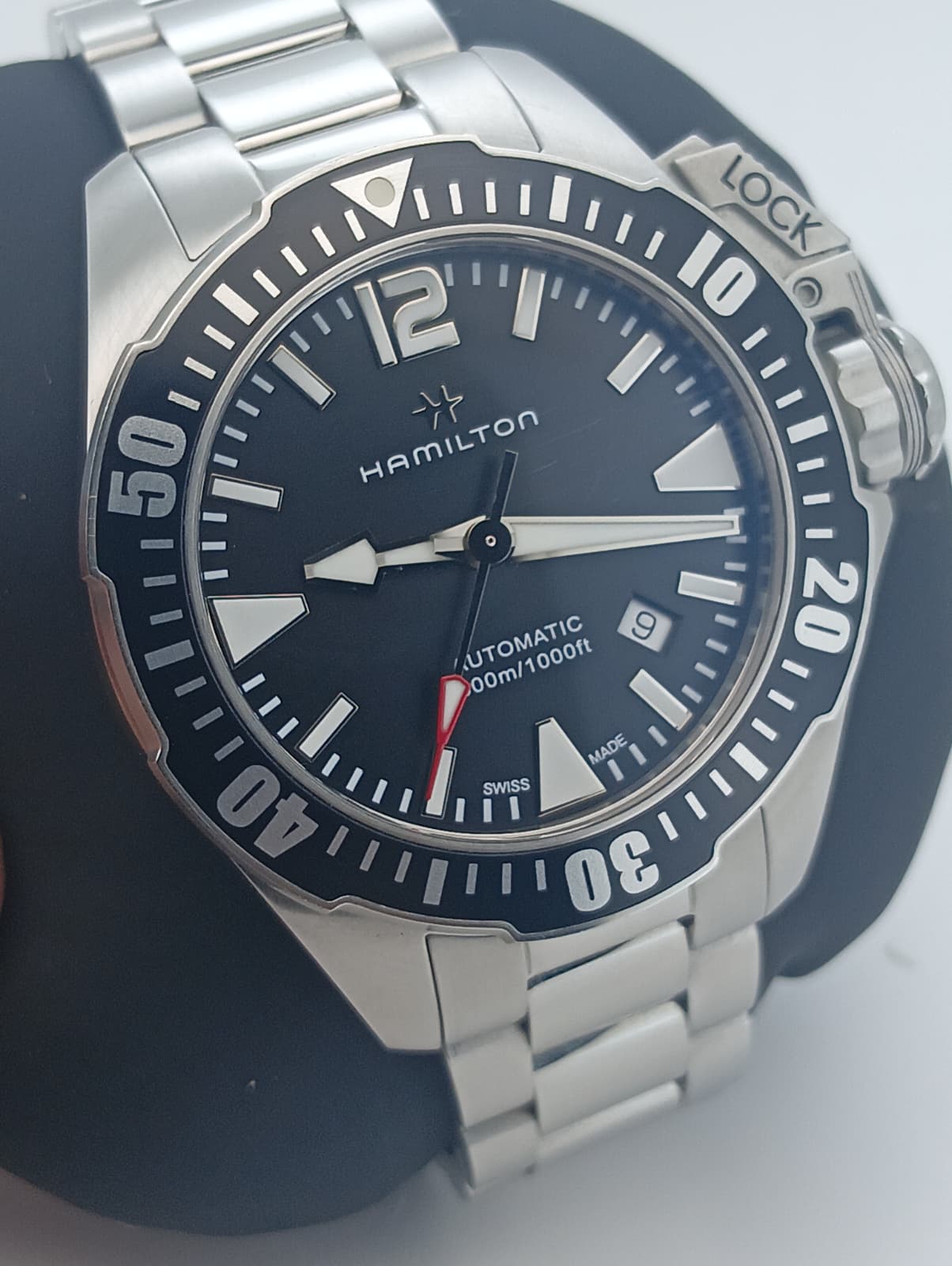 HAMILTON Khaki Navy Frogman Auto H77605135