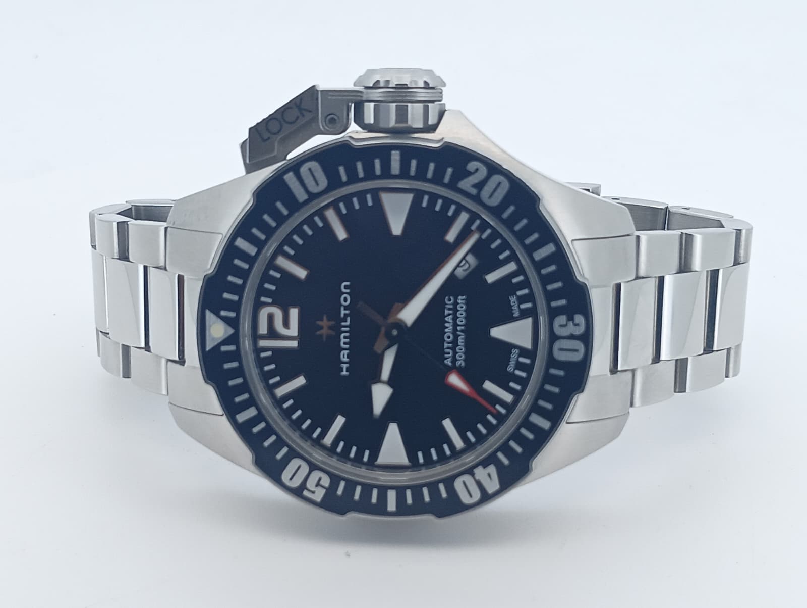 HAMILTON Khaki Navy Frogman Auto H77605135