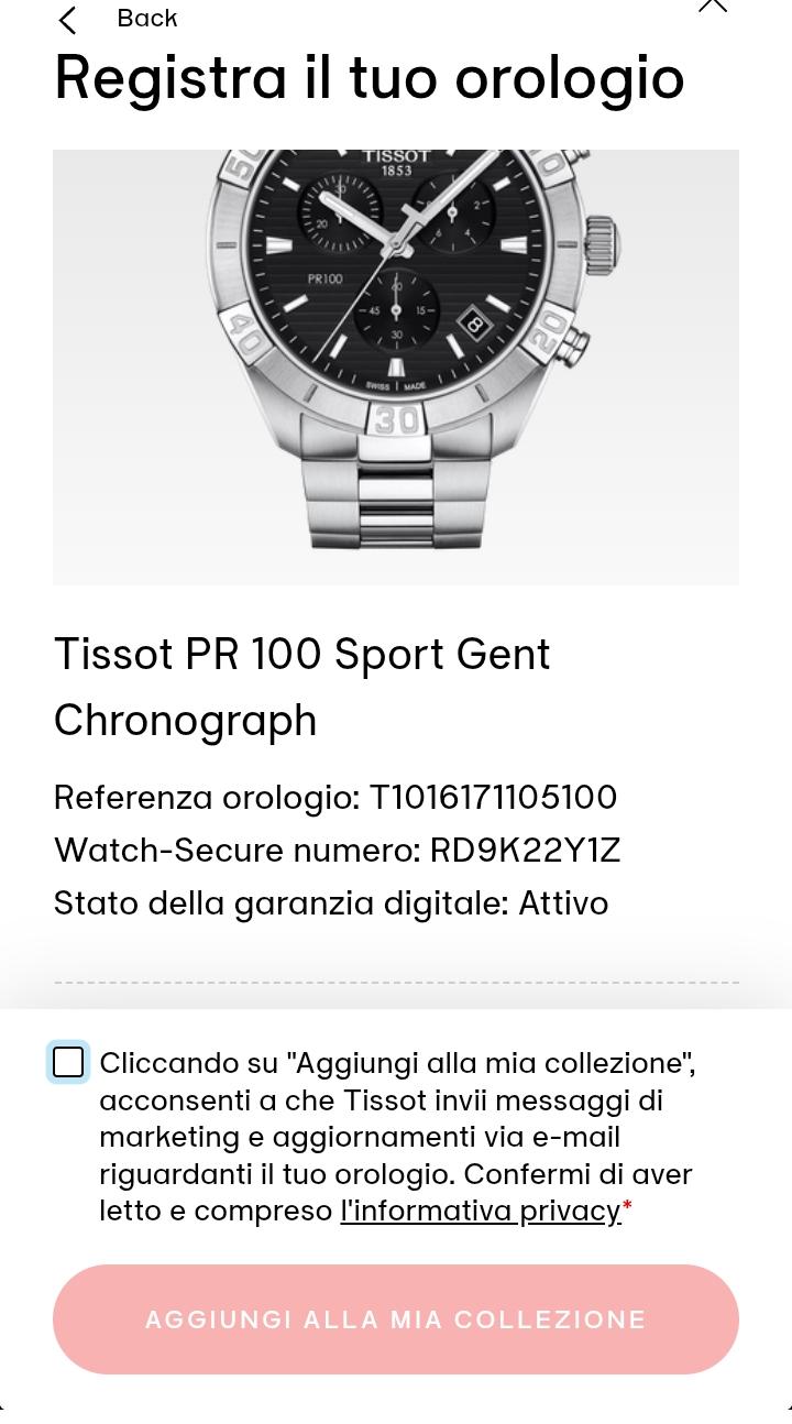 Tissot PR 100 Sport Chronograph 44mm – Ref. T101.617.11.051.00 –